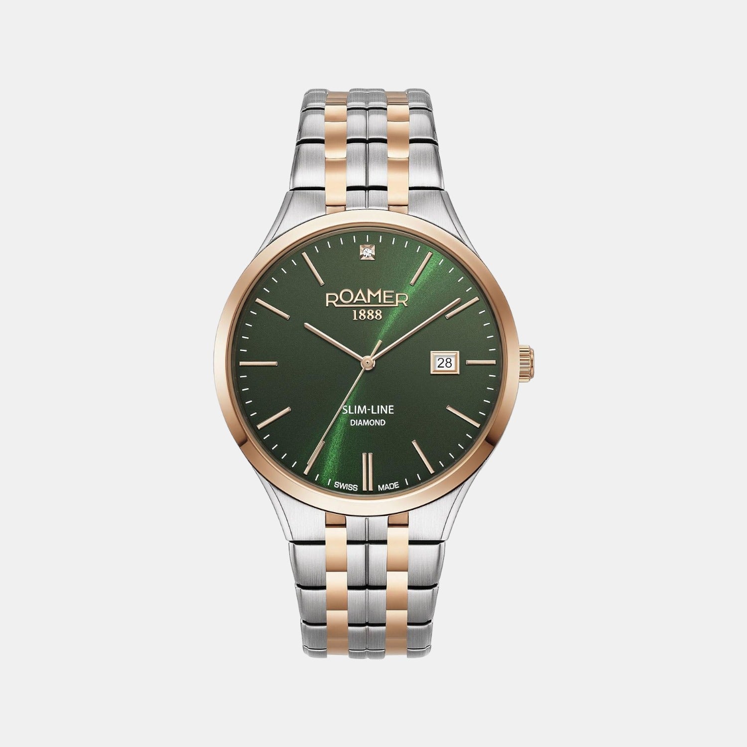 Male Green Analog Stainless Steel Watch 864833 49 75 50