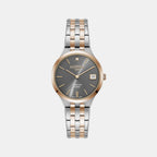 Female Grey Analog Stainless Steel Automatic Watch 864857 49 55 50