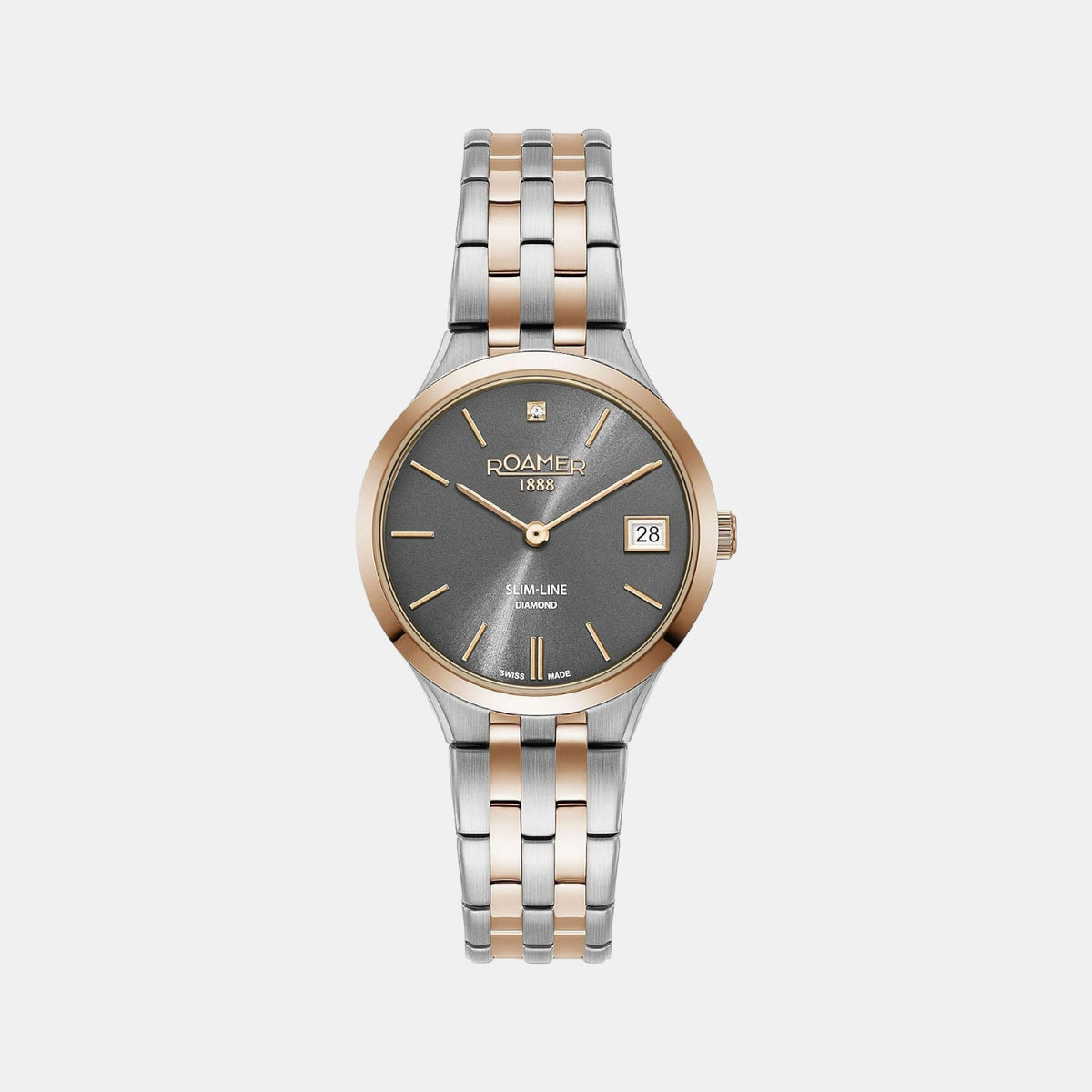 Female Grey Analog Stainless Steel Automatic Watch 864857 49 55 50