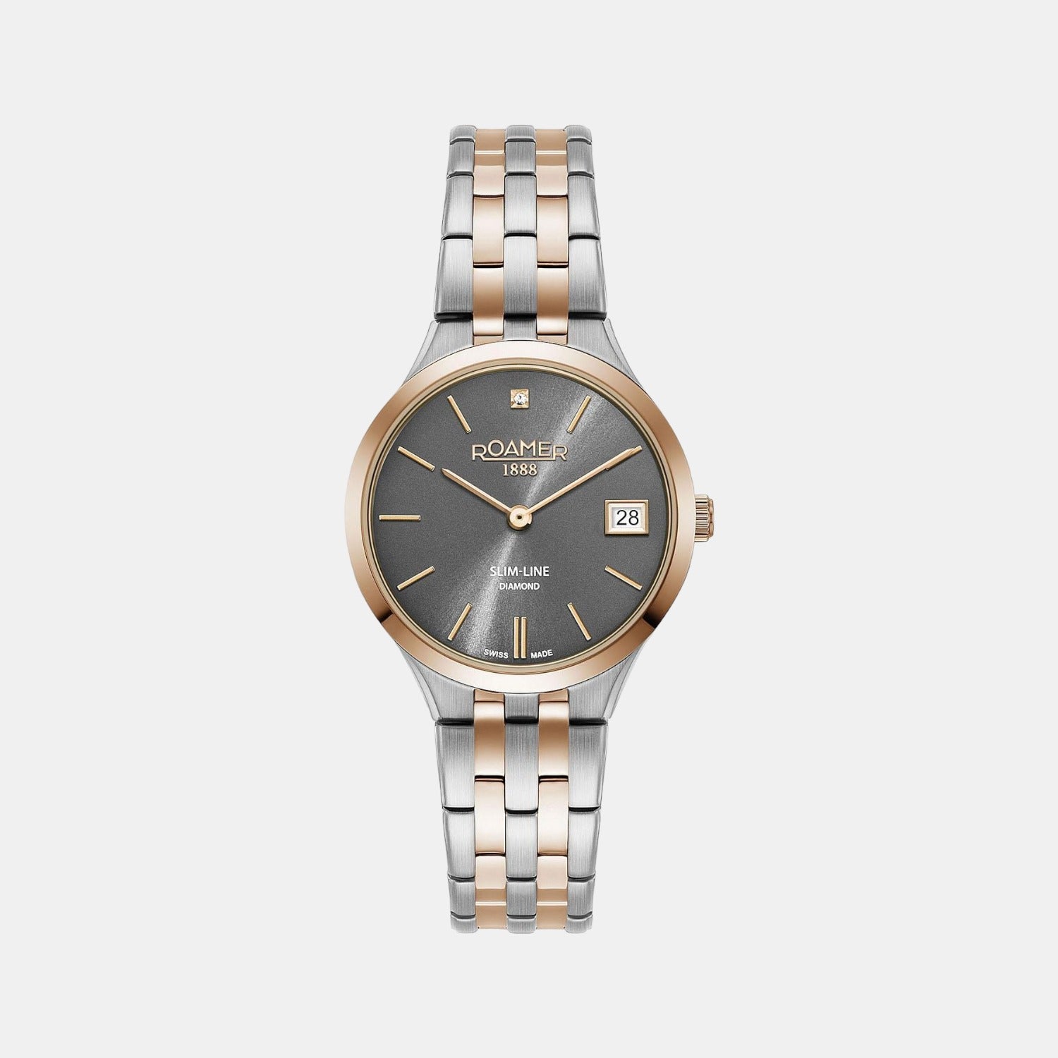 Female Grey Analog Stainless Steel Automatic Watch 864857 49 55 50