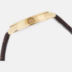 Casio Men Round Gold watch