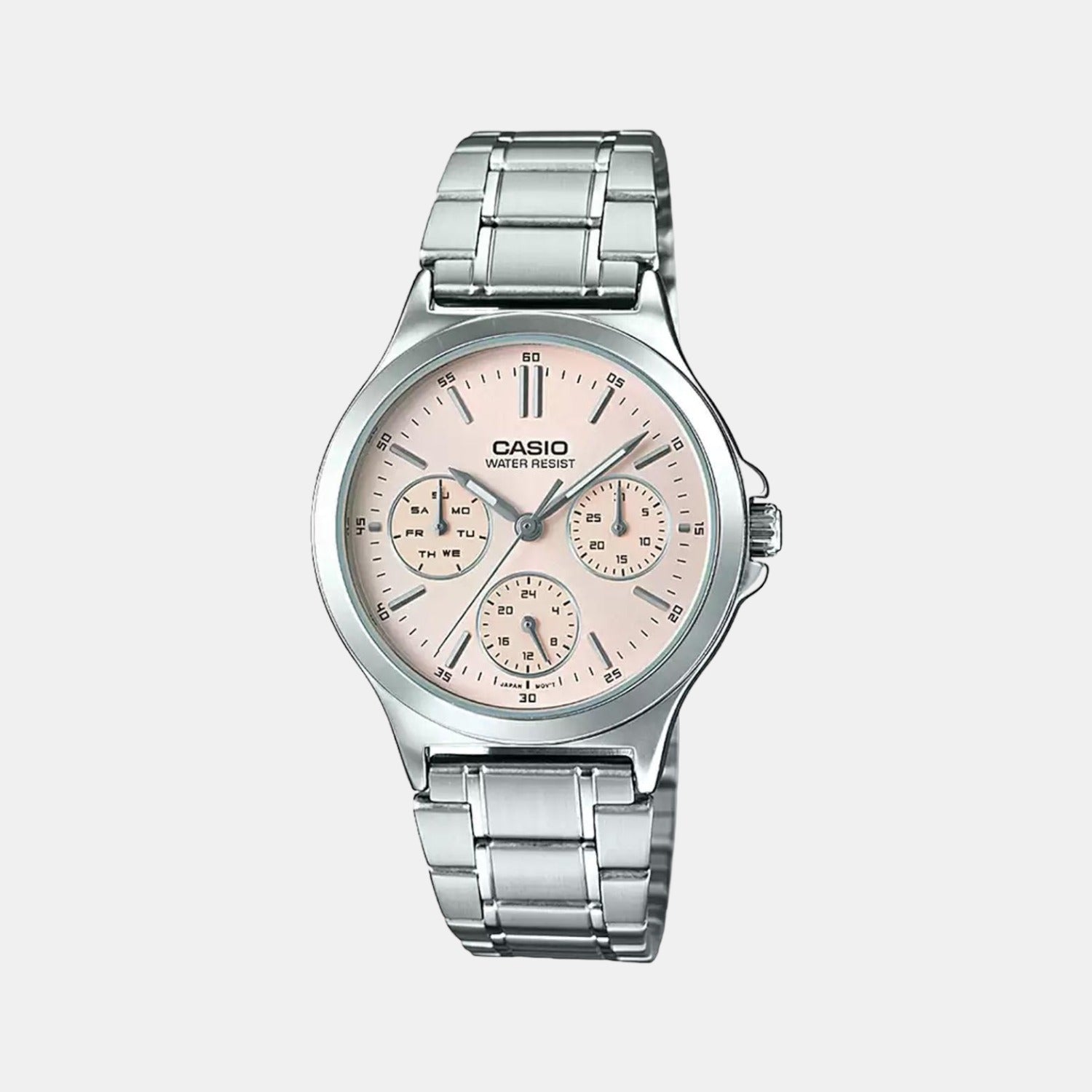 Casio Round Pink Chronograph watch