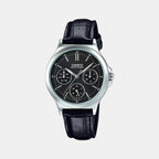 Casio Round Black Chronograph watch