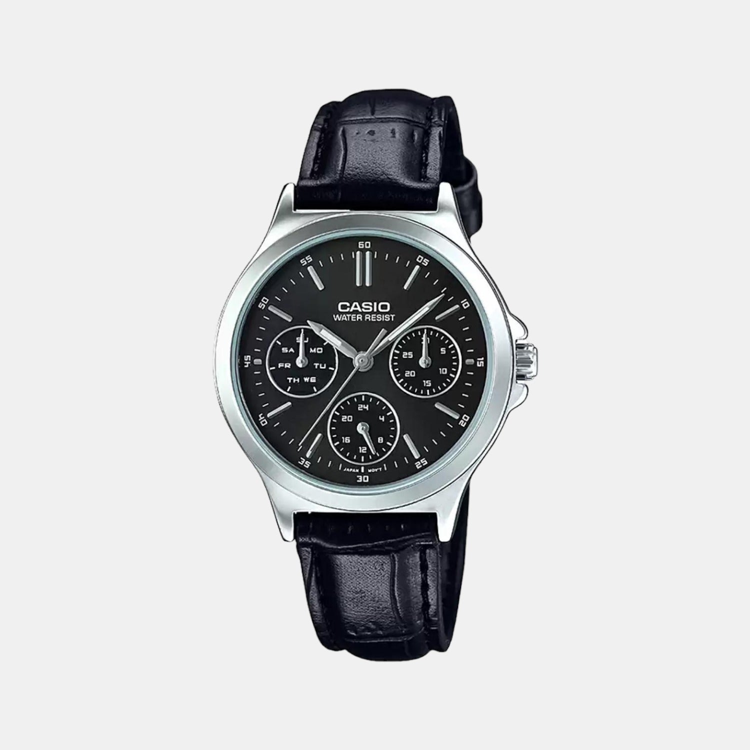 Casio Round Black Chronograph watch