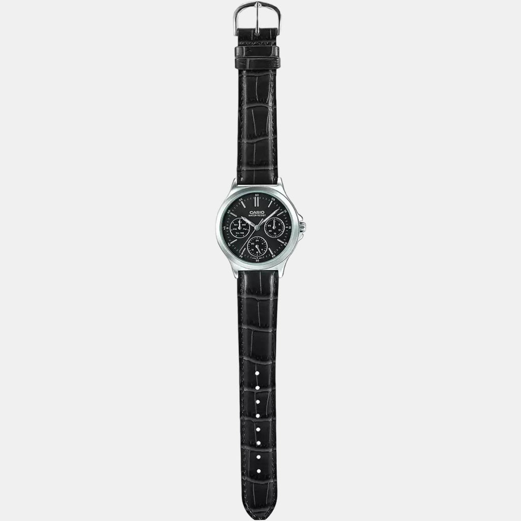 Casio Leather Black watch