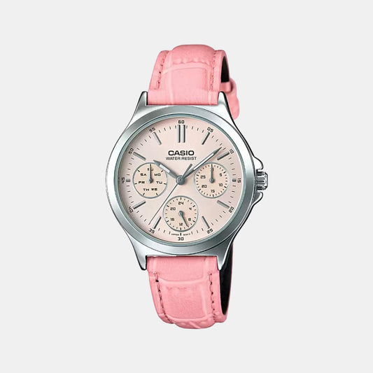 Enticer Female Leather Chronograph Watch A1150