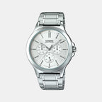 Casio Round White Multi-Function watch