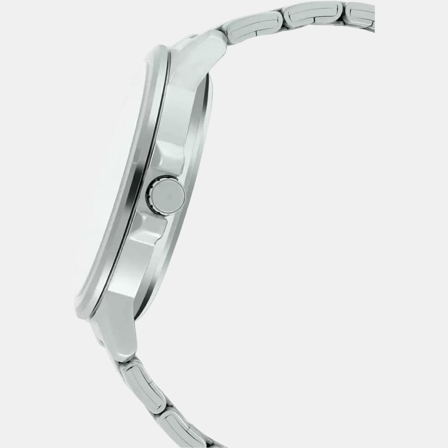 Casio Men Round White watch