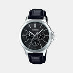 Casio Round Black Chronograph watch
