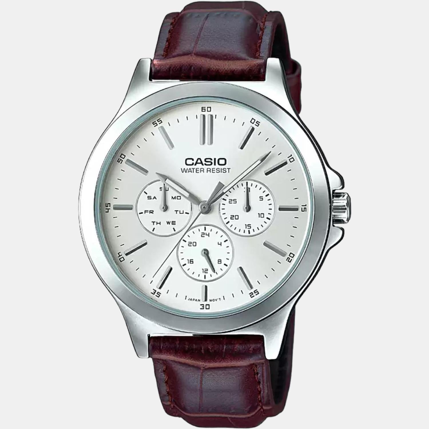 Casio leather watch new arrivals