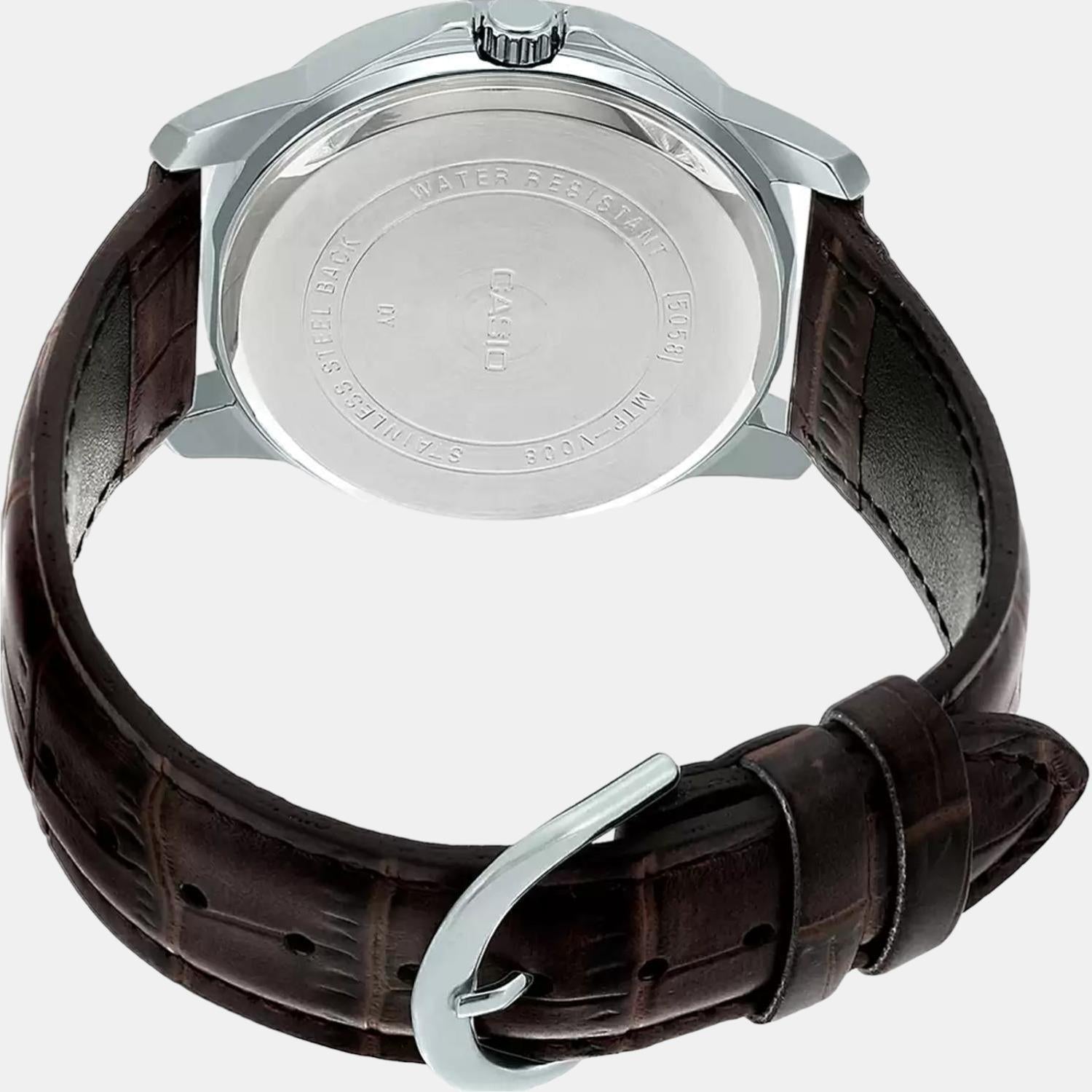 Casio Leather White watch