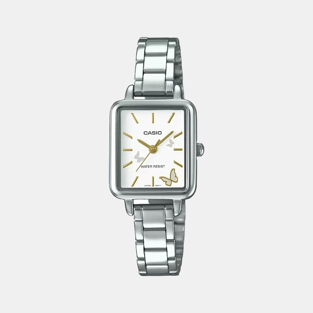 Casio Rectangular White Analog watch