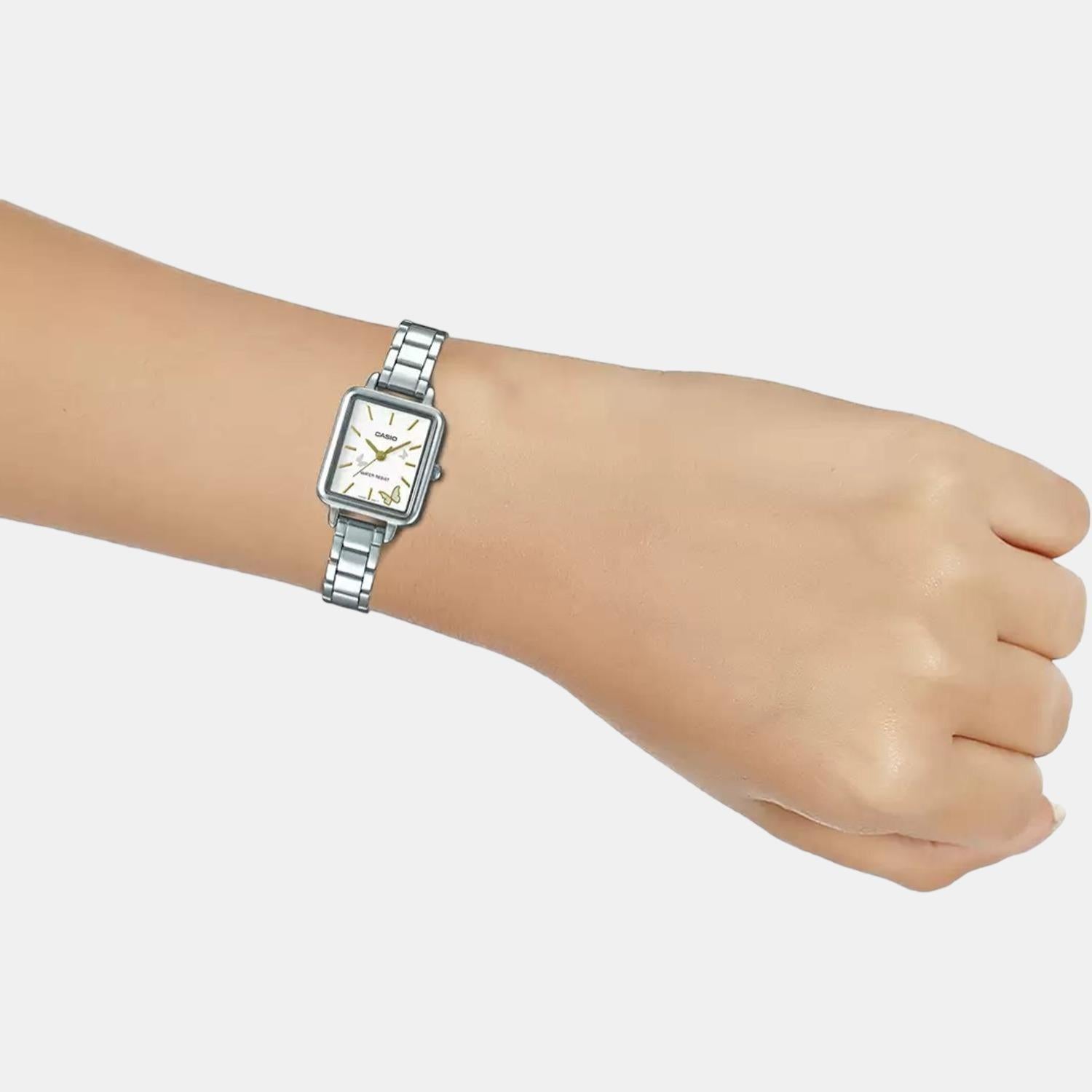 Casio women's square sales watch