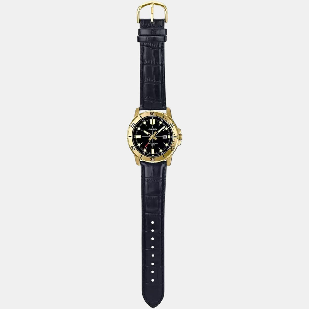 Casio Leather Black watch