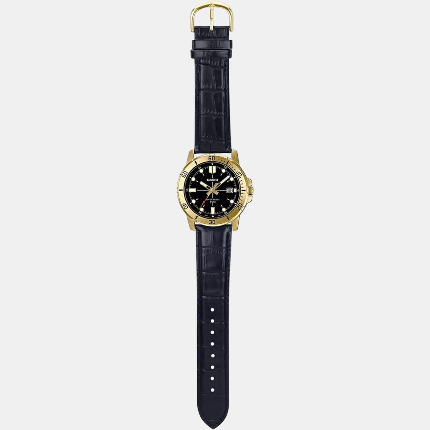 Casio Leather Black watch