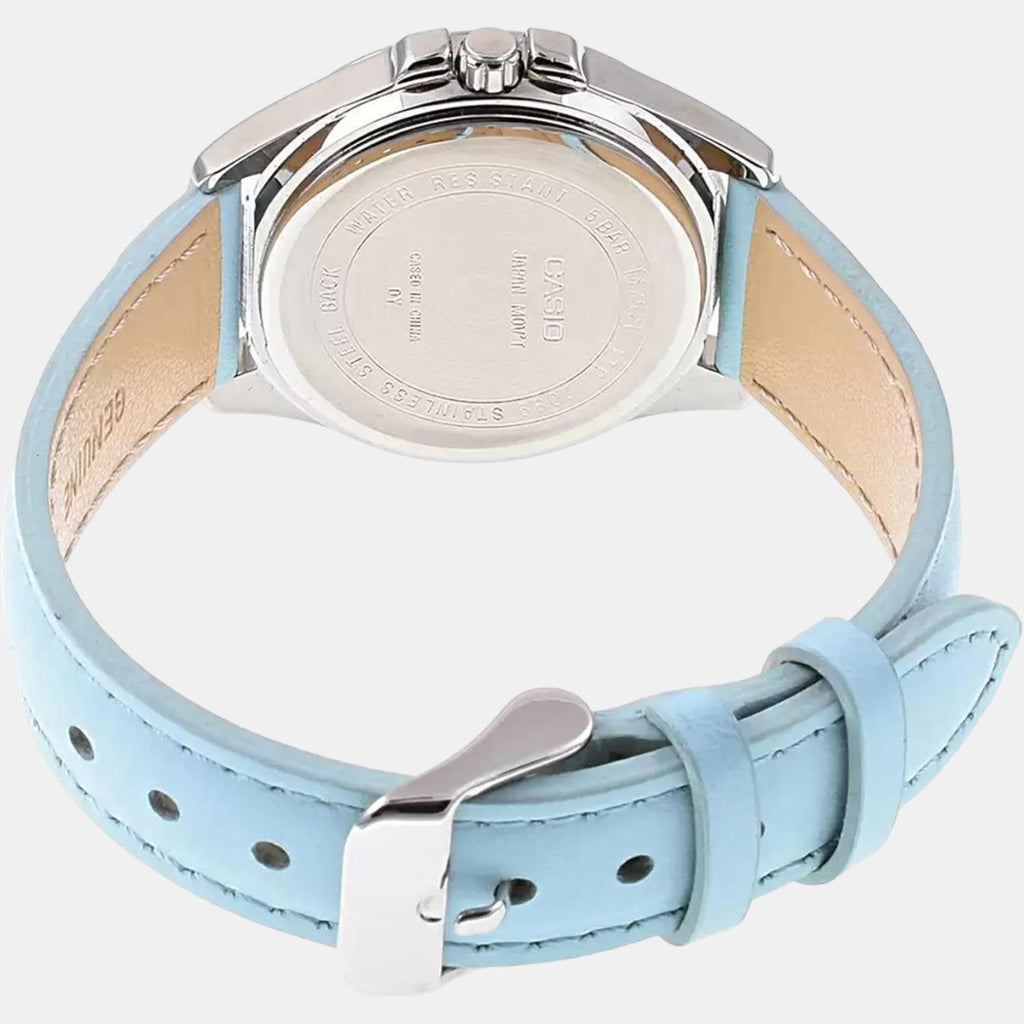 Casio Leather Blue watch