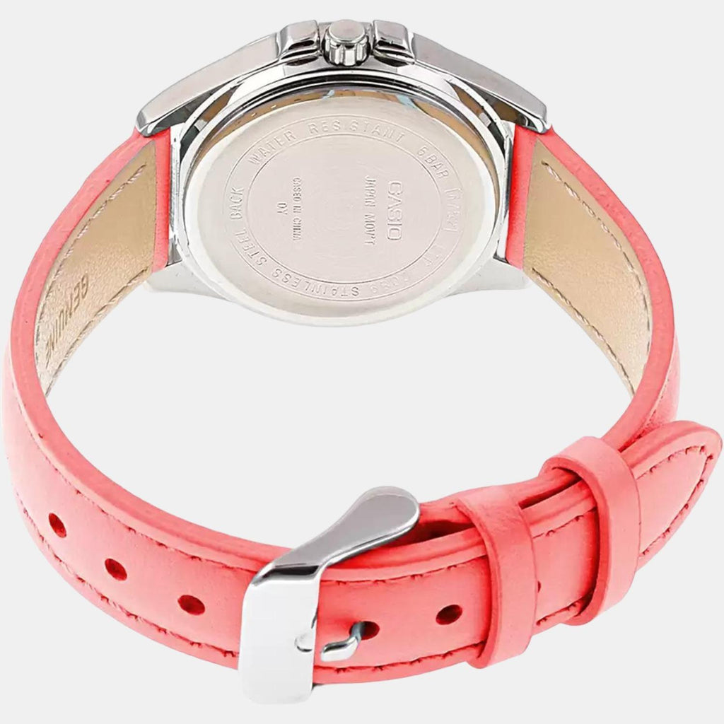 Casio Leather Pink watch