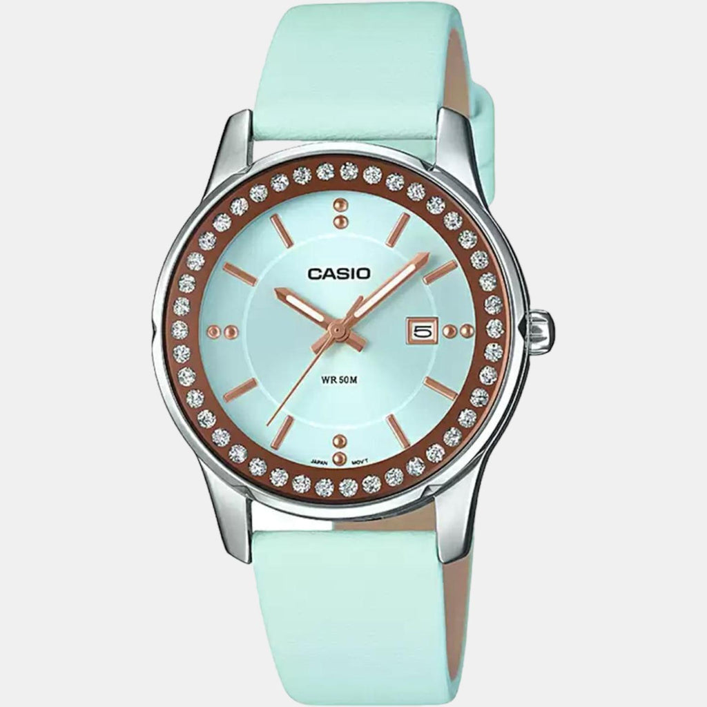 Casio Leather Blue watch