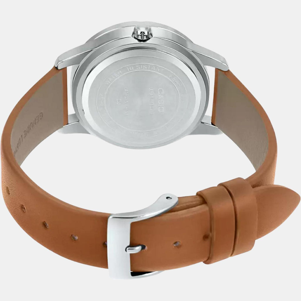 Casio Leather Yellow watch