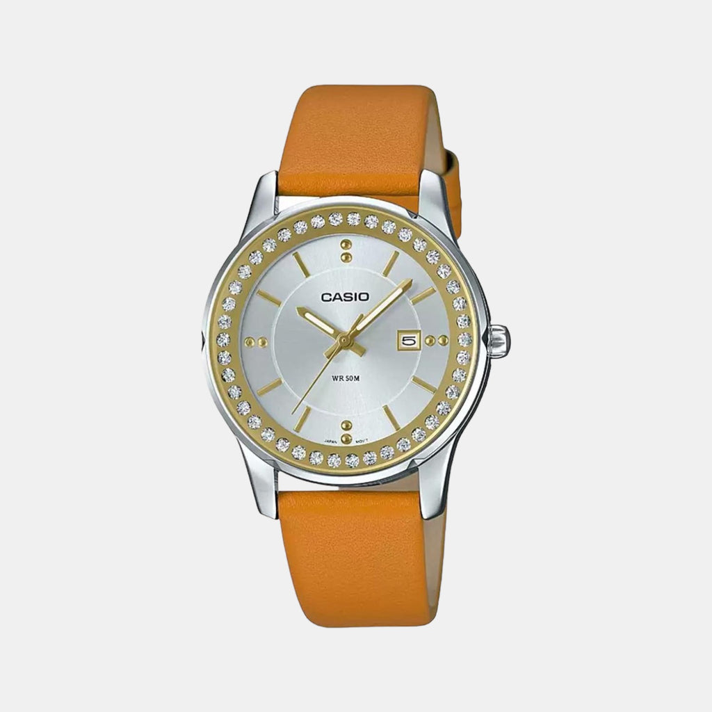 Casio Round Silver Analog watch