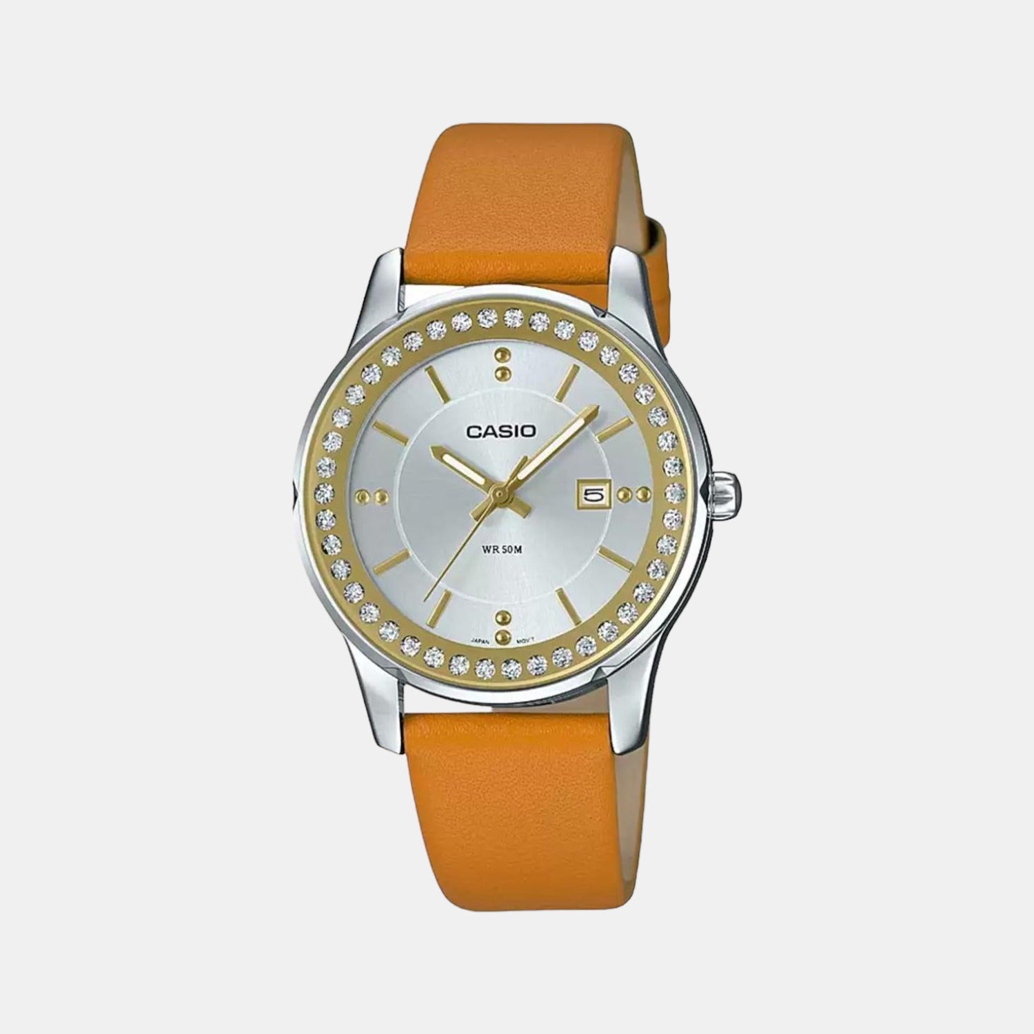 Casio Round Silver Analog watch