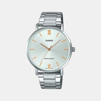 Casio Round Silver Analog watch