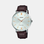 Casio Round White Analog watch