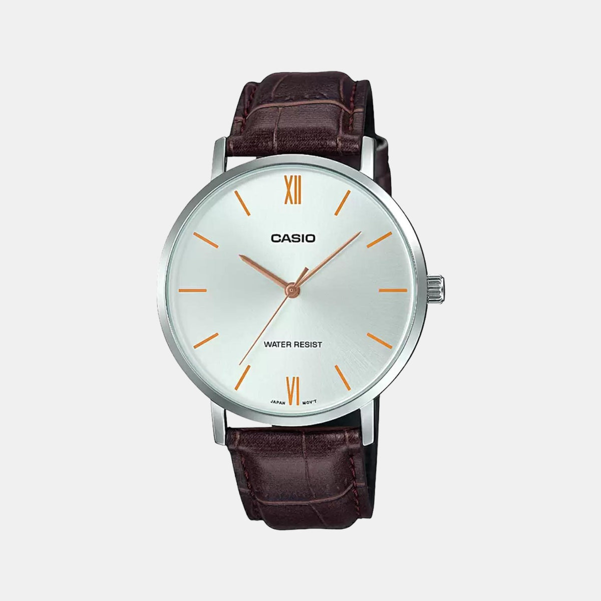 Casio Round White Analog watch