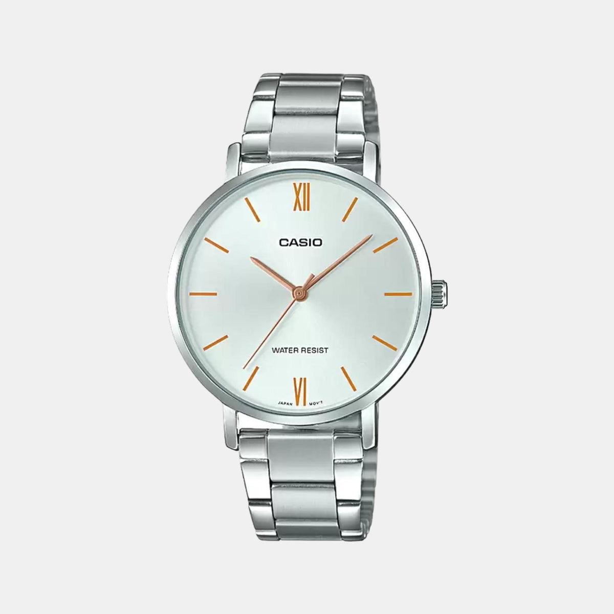 Casio Round Silver Analog watch