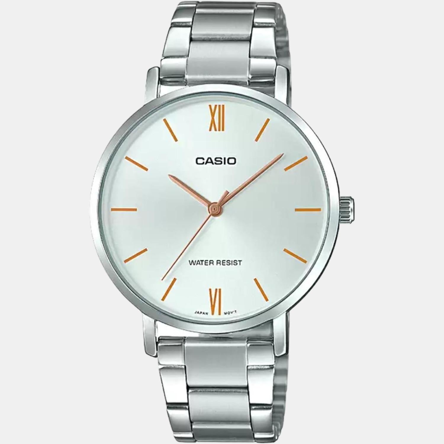 Casio ladies sales silver watch