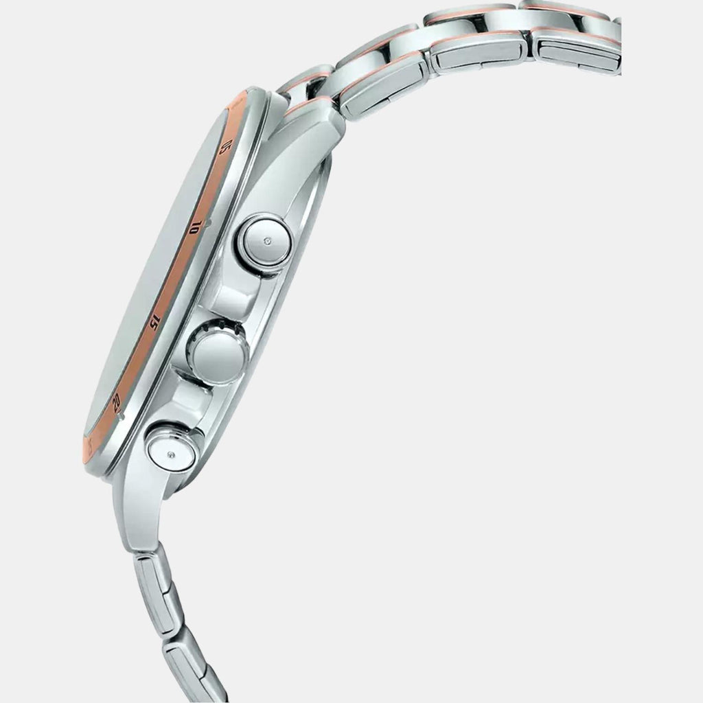 Casio Men Round Rose Gold watch