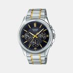 Casio Round Silver Chronograph watch