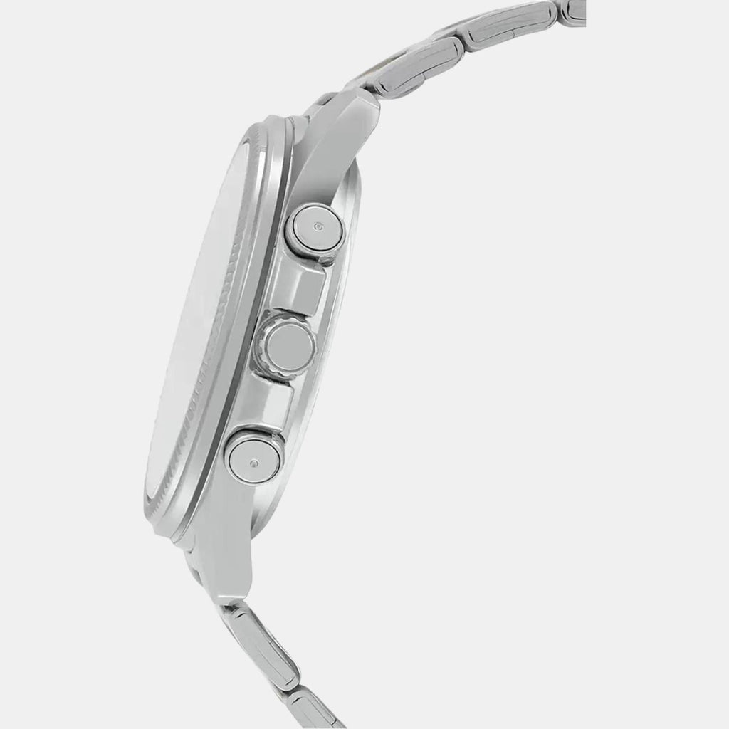 Casio Men Round Silver watch