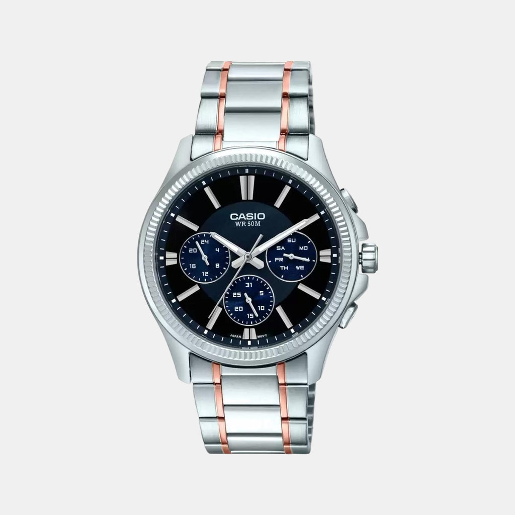 Casio Round Black Chronograph watch