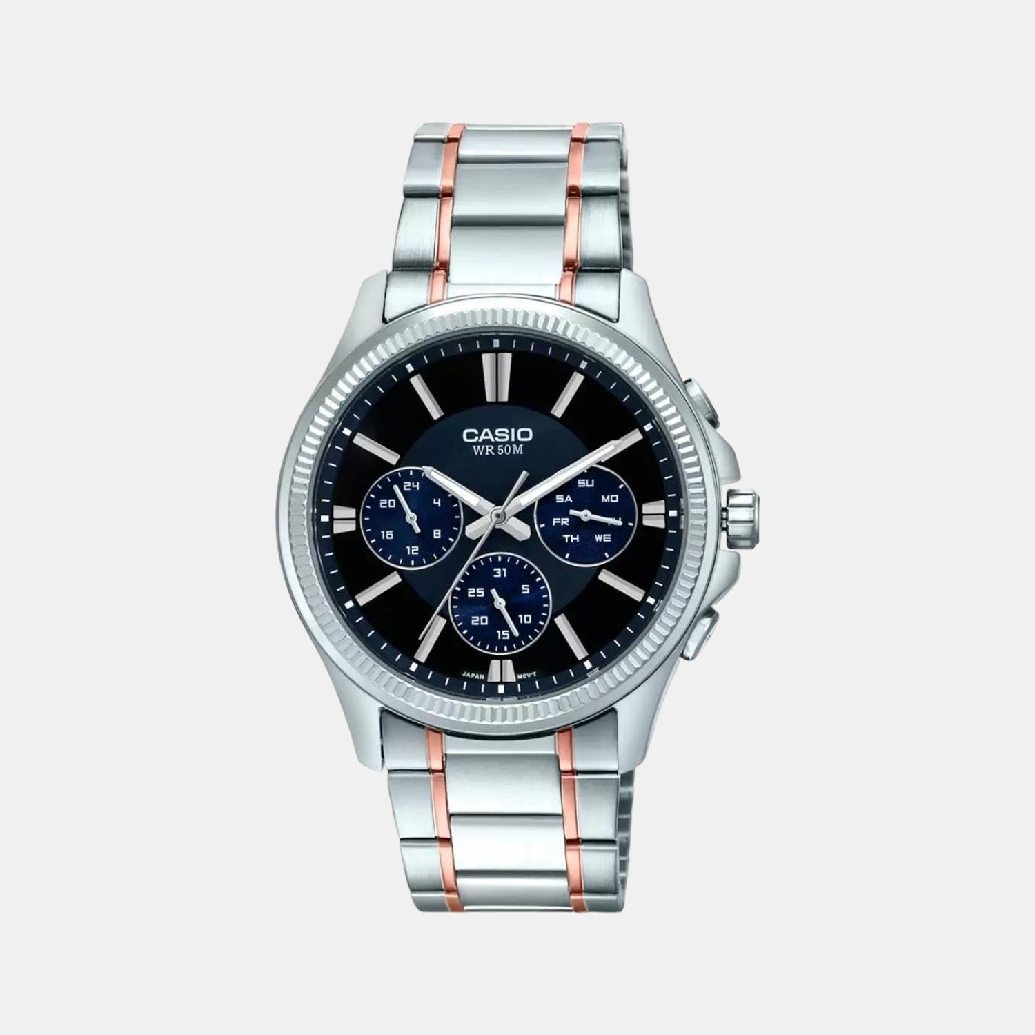 Casio Round Black Chronograph watch