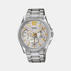 Casio Round Blue Chronograph watch