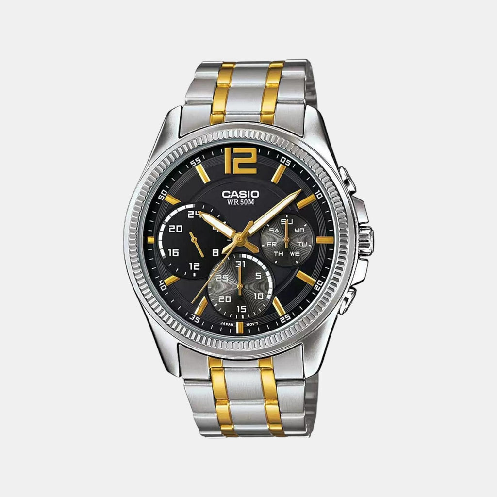 Casio Round Black Chronograph watch