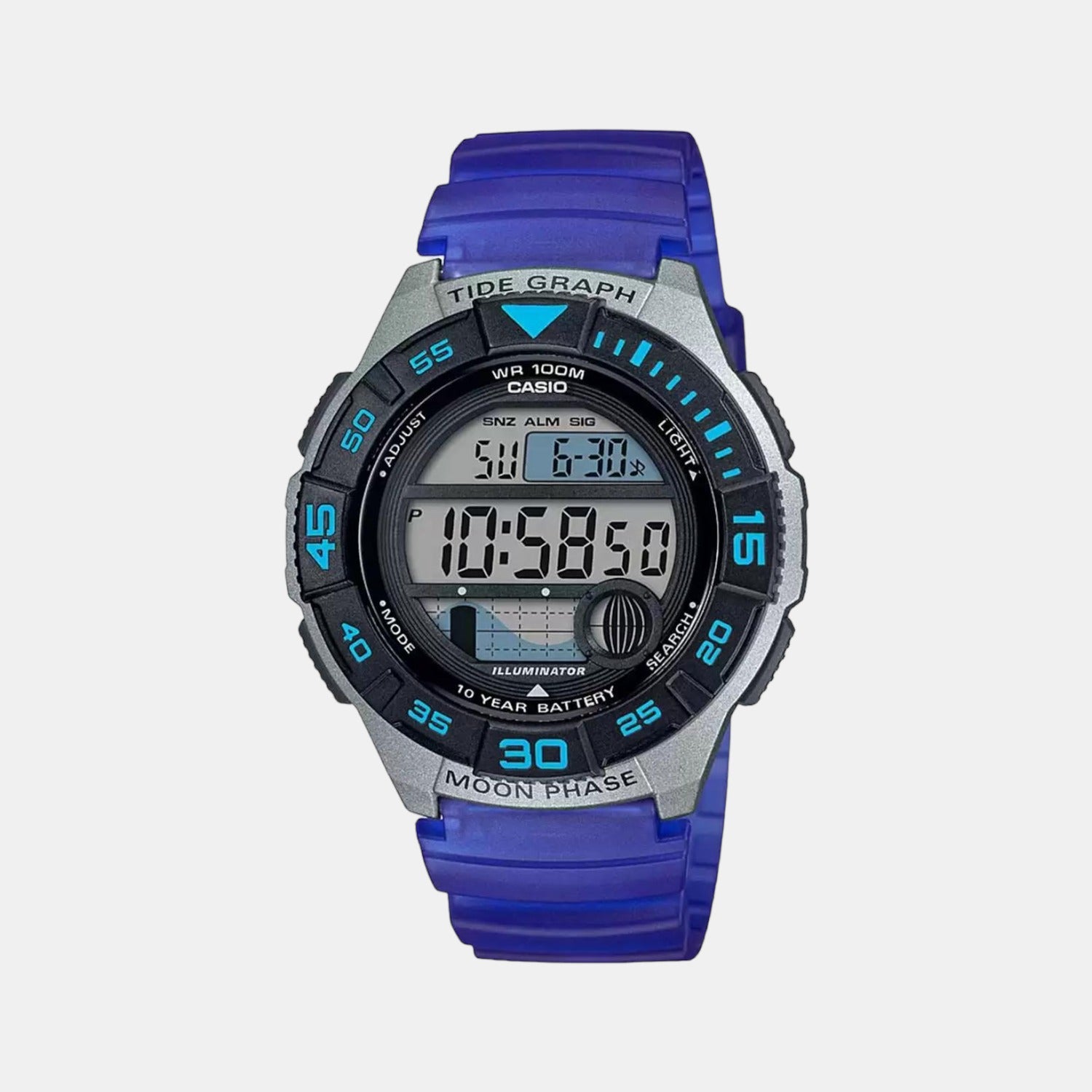 Casio Round Black Digital watch