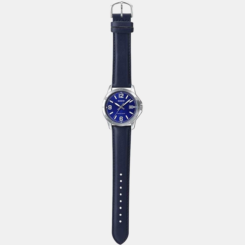 Casio Leather Blue watch