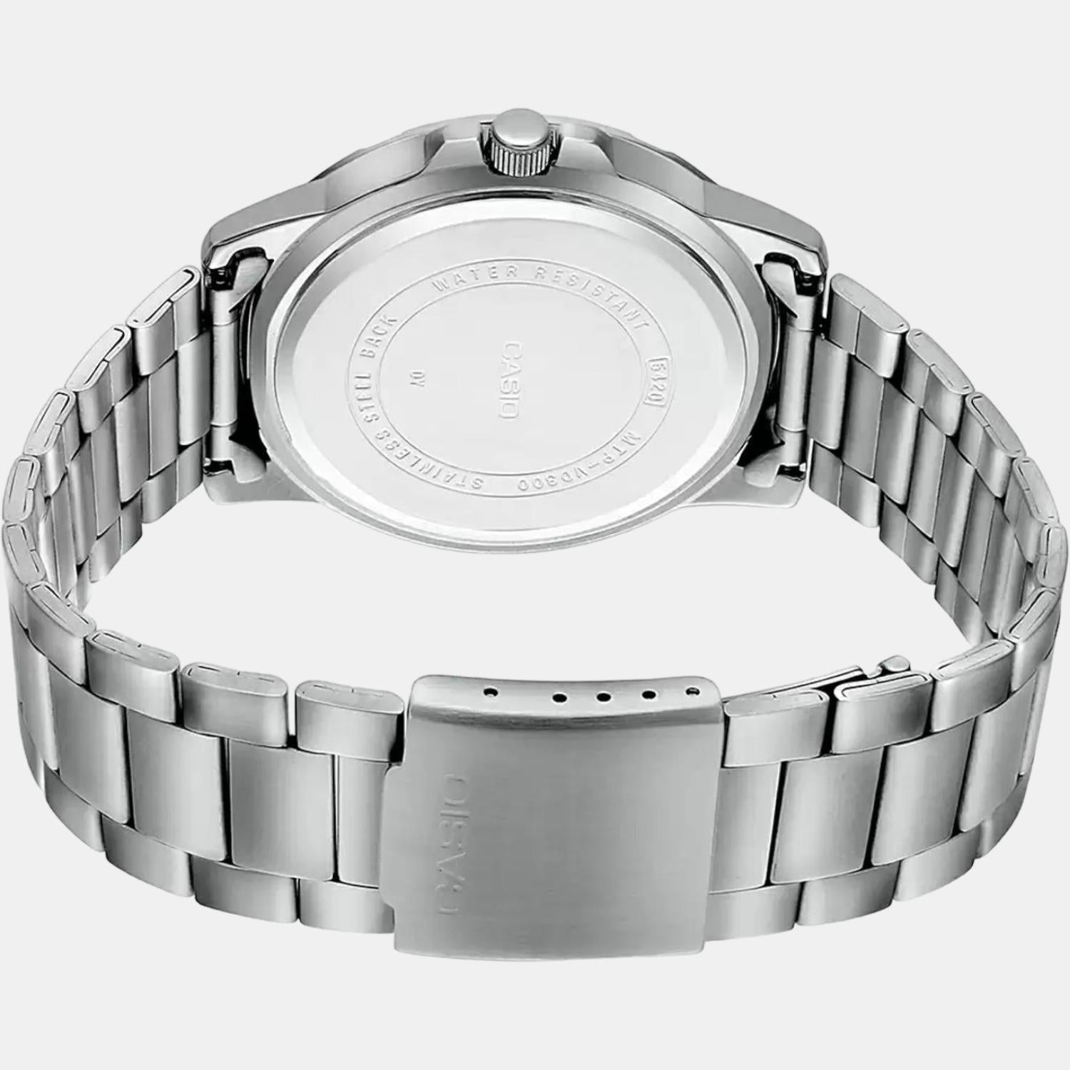 Casio silver watch sales mens