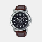 Casio Round Black Chronograph watch