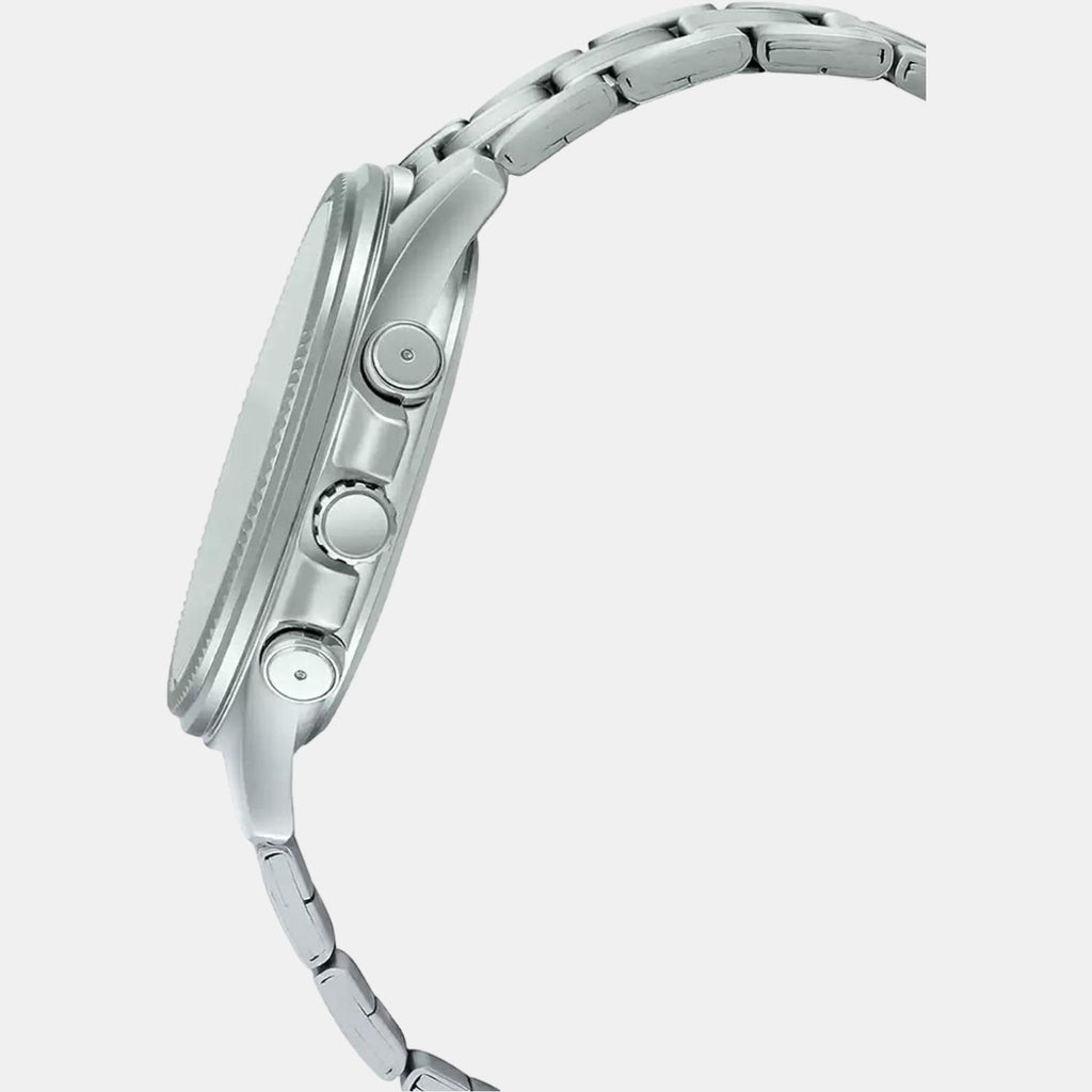 Casio Men Round Silver watch