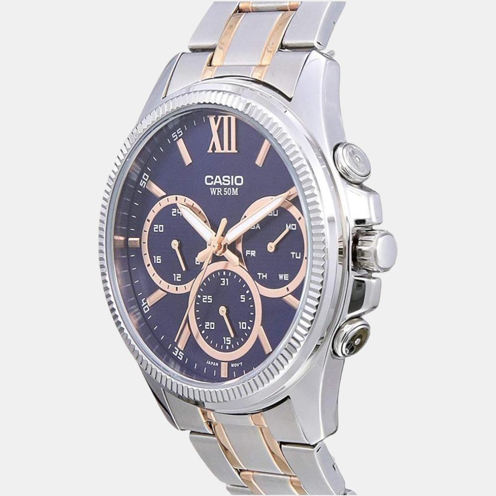 Casio Men Round Blue watch