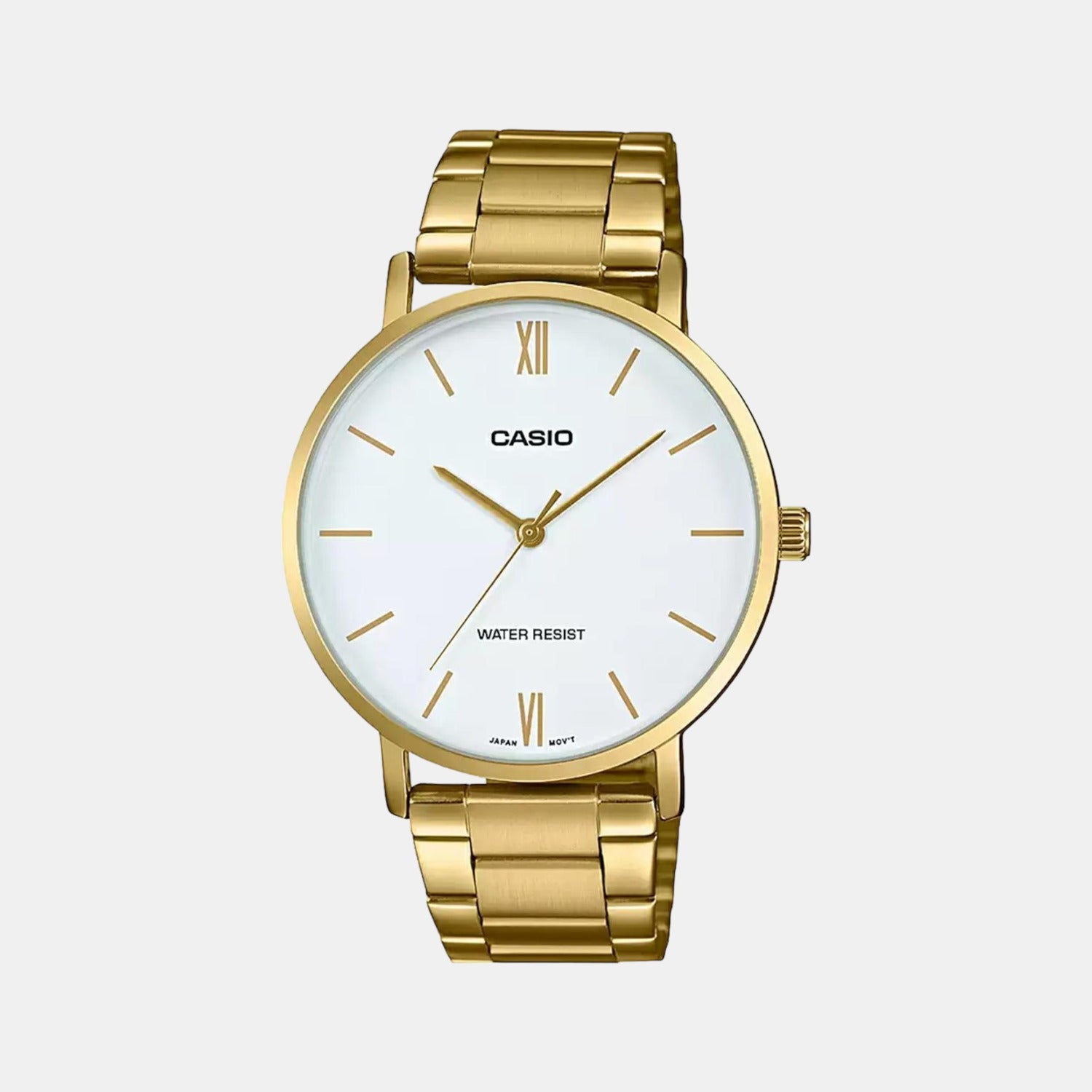 Casio Round White Analog watch