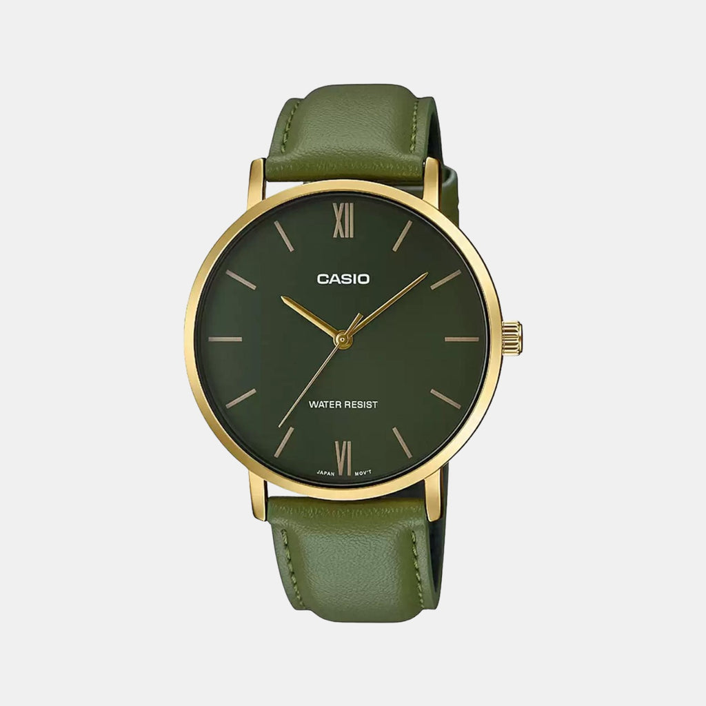 Casio Round Green Analog watch