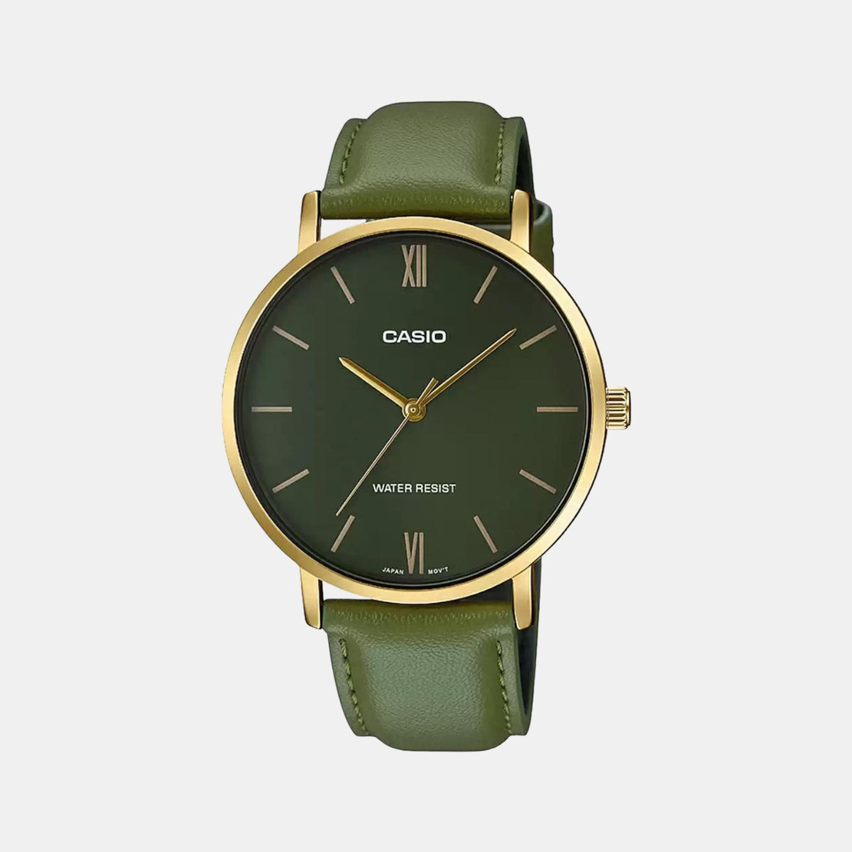 Casio Round Green Analog watch