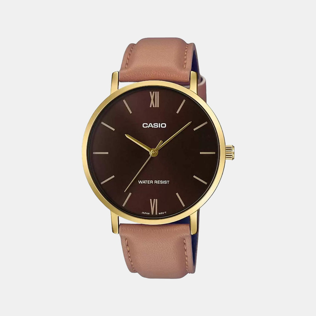Casio Round Brown Analog watch