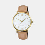 Casio Round White Analog watch