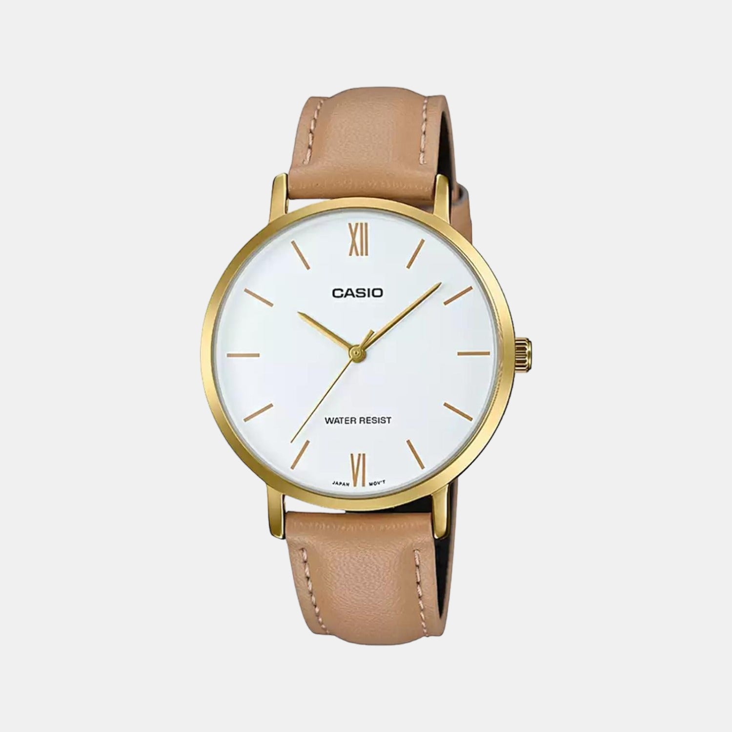 Casio Round White Analog watch