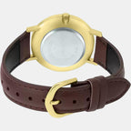 Casio Leather Gold watch
